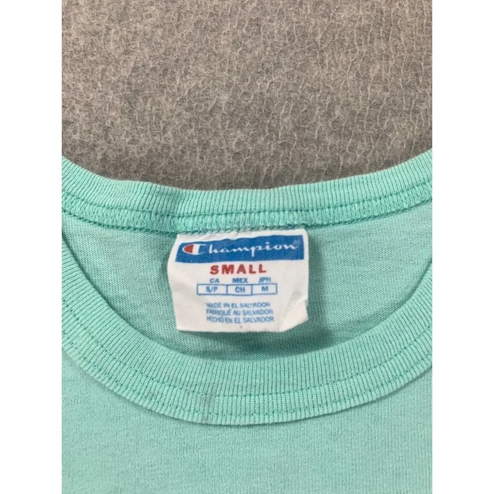 Champion Vintage Big Logo Short Sleeve Crew Tee Shirt (Men's Small) - Picture 3 of 9